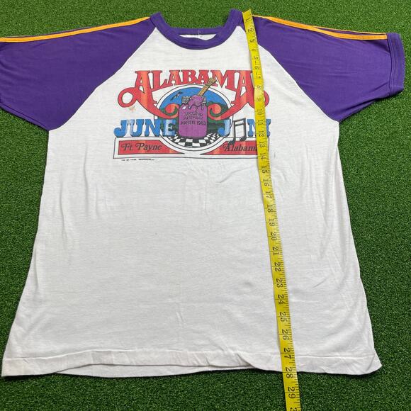 Vintage 1980s Alabama Band June Jam Concert Tour T-Shirt Sz XL - Picture 6 of 10